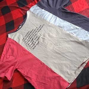 This beautiful shirt is from shein.It is a size XS in woman size.The colors are